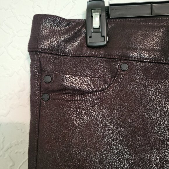 Liverpool NWOT Sienna Brown Textured Soft Pull on Leggings Women's Size 12 - Picture 5 of 11